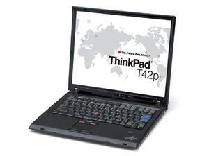 スリムA4モバイルの上位モデル“ThinkPad T42p”。こちらも指紋認証機能を標準搭載する