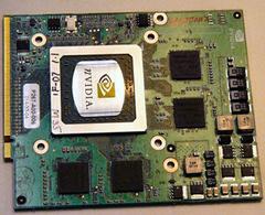 GeForce Go 6800を搭載したMXMモジュールのサンプル。搭載ビデオメモリーは256MBのDDRメモリー