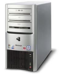日本市場向けデスクトップパソコン『Gateway705JP』。米国で販売されている7200シリーズを元にしているようだ