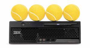 「日本IBM、テニスボール4個分の幅しかないコンパクトデスクトップパソコン『ThinkCentre S50 ultra small』を発売」ニュース