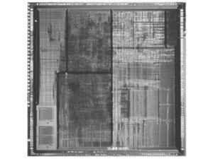 三洋電機が発表したプロトタイプチップのダイ写真