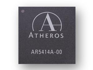 IEEE 802.11a/b/gの3モードに対応したハイエンド無線LANチップ『AR5414』。Super AGやAtheros XRなどの同社独自規格にもフル対応する
