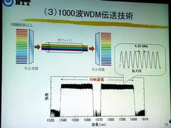 SC光源で作られた超多波長光の測定グラフ