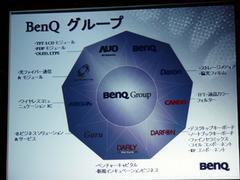 BenQグループの企業群。液晶パネルや通信モジュール、光ドライブなど、コンピュータで使われるさまざまなコンポーネントを製造する企業群で校正される