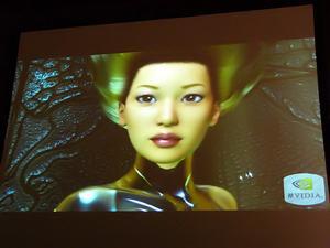 GeForce 7800 GTXのデモで登場する女性キャラクター“Luna”。スキンシェーダーによる肌の質感表現やHDRレンダリングのデモに登場