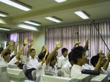 泉南中学校の生徒たち