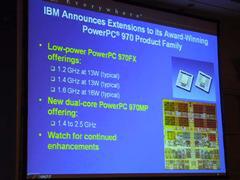 デュアルコアの『PowerPC 970MP』のコア写真