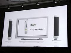 Xbox 360が掲げる“ハイデフ エンターテインメント”の主軸は、ハイビジョン解像度対応にある。SD解像度のTVに制約されていた家庭用ゲーム機の表現力を、格段に向上させる可能性を持つ