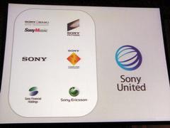 “Sony United”と記された、ソニーと有力グループ企業。全グループをあげてソニー再生に取り組む