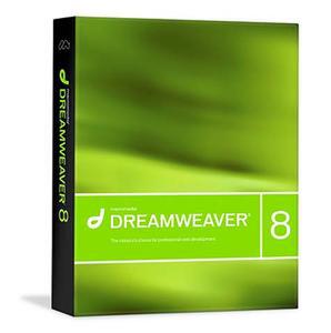 『Macromedia Dreamweaver 8』のパッケージ