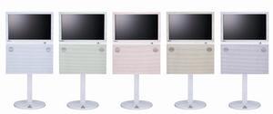 『EIZO FORIS.TV SC19XA1』。“Indication WHITE”と称する、白を基調にした5色のカラーバリエーションを揃える
