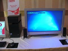 Nero ShowTime2によるBlu-ray再生のデモ。デモマシンはCEATEC JAPAN 2005にも出展されていた、BDドライブ搭載のVAIO type R