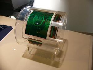 CEATECで展示されたカラー電子ペーパーが再び展示されていた