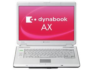 dynabook TXと同デザインで、よりコストパフォーマンスを重視した“dynabook AX”シリーズ。液晶ディスプレーは15.4インチワイドタイプ