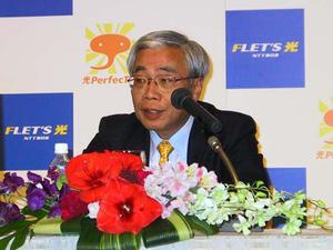 NTT東日本の代表取締役副社長の古賀哲夫氏