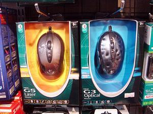 「G5 Laser Mouse」と「G3 Optical Mouse」