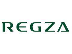 液晶TV新ブランド“REGZA”のロゴ。“躍動感”を意味するドイツ語“Regsam”を元にした造語