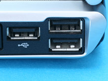 USBポートが密集した例