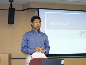 ノベル 営業本部 システムエンジニアリンググループ Linux Solutions担当マネージャーの岡本剛和氏