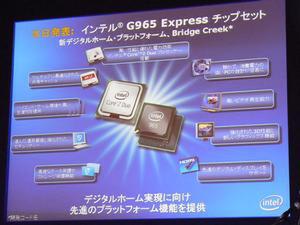 Core 2 Duoと新チップセット“Intel G965 Express”によるプラットフォームがもたらす利点