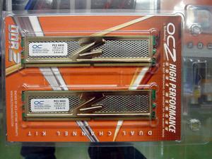 「OCZ DDR2 PC2-8800 Gold Dual Channel」