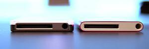 iPod nanoの従来機との薄さの比較