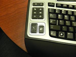 キーボードの専用ボタン