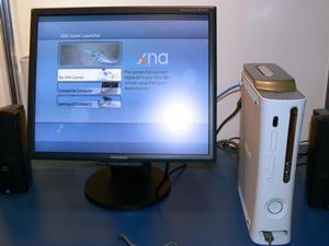 パソコンで開発したゲームをXbox 360上に取り込む“XNA Game Launcher”の画面