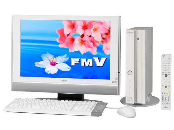 “FMV-DESKPOWER CE”『CE70UW/D』。デジタル放送対応で、付属ディスプレーは20.1インチワイド型
