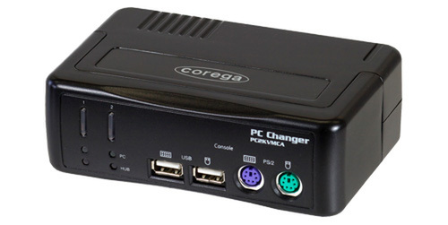 ASCII.jp：コレガ、USB＆PS/2両対応のパソコン自動切替器『CG-PC2KVMCA