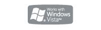 “Works with Windows Vista”のロゴマーク