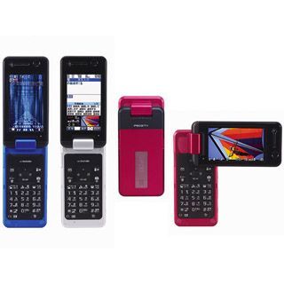 P903iTV NTT docomo 携帯電話　折りたたみ式 NTTドコモ P903iTV モックアップ 3色セット - モック