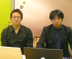 （写真右から）フィードパス取締役CTOの後藤康成氏と事業推進本部の葛山哲司氏