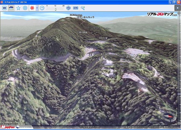 ランドマークのひとつ、比叡山