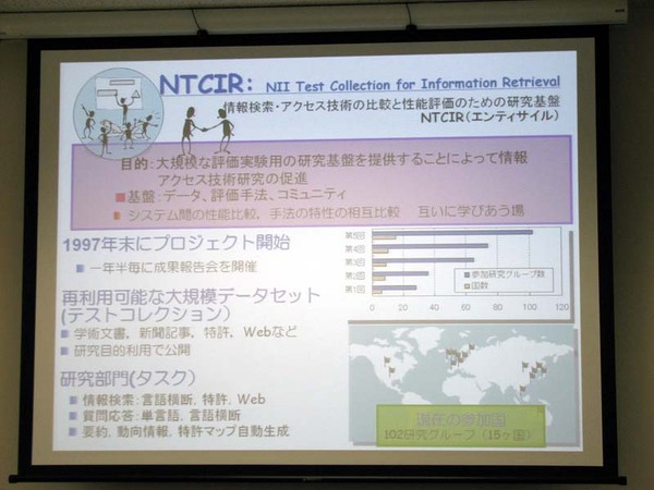 NTCIRの役割や活動の経緯