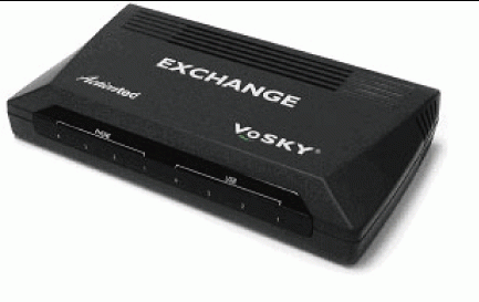 既存の内線電話をSkype端末にするゲートウェイ製品「VoSKY Exchange」