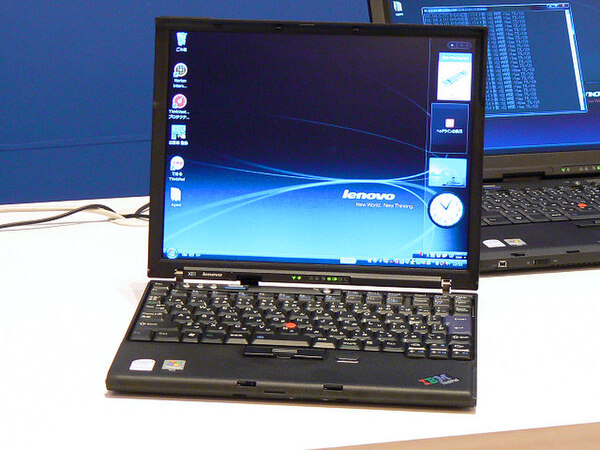 日本未発表のCentrino Duo対応ノート『ThinkPad X61』