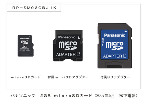 2GBのmicroSDカード『RP-SM02GBJ1K』