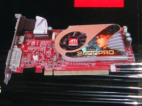 AOpen “Radeon HD 2400 PRO”を搭載したPCI-Express x16対応ビデオカード「XIAi 24P-HD256LP」 カード