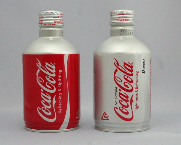 『ノーカロリー コカ・コーラ』と『コカ・コーラ』
