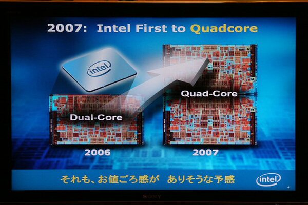 2007: Intel First to Quadcore