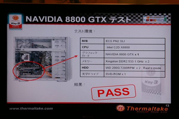 NAVIDIA 8800 GTXを用いたテスト