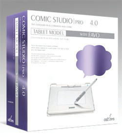 ComicStudioPro 4.0 Tablet Model with FAVO