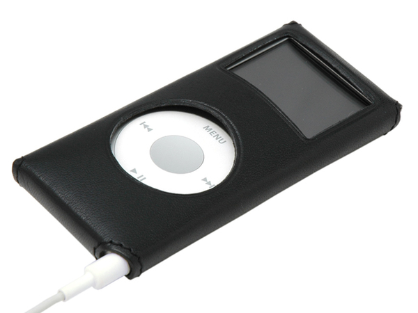 SEPIACE Leather Sleeve for iPod nano 2nd Gen. Black