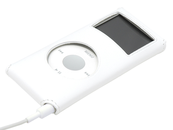 SEPIACE Leather Sleeve for iPod nano 2nd Gen. White