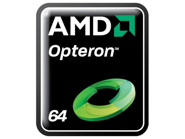 “クアッドコア AMD Opteronプロセッサー”のロゴマーク