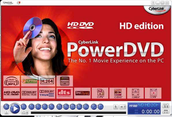 「CyberLink PowerDVD HD DVD Edition」