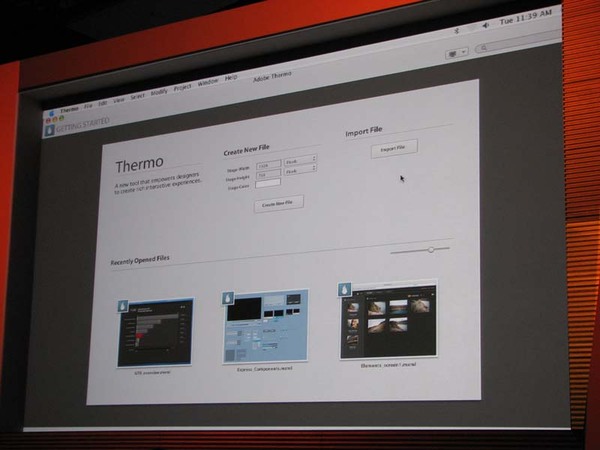 デザイナー向けのUIデザインツール「Thermo」の画面