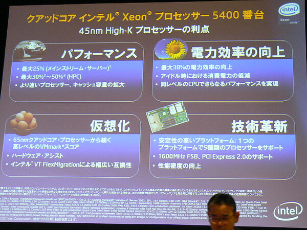 クアッドコアXeon 5400番台の特徴
