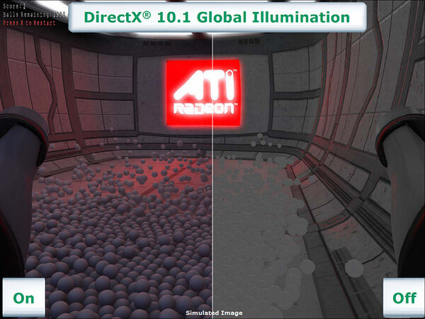 DirectX 10.1対応のデモ「ピンポン」